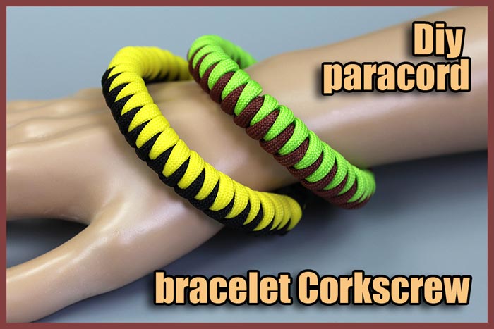Diy paracord bracelet instructions. Corkscrew Bracelet. - DIY