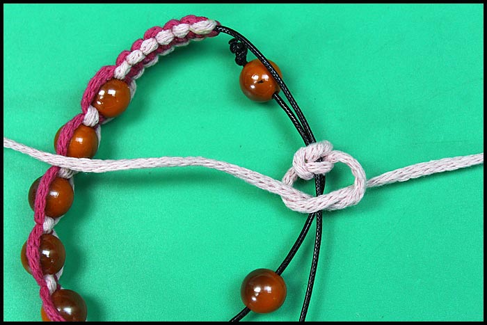 Shamballa bracelet with larger beads